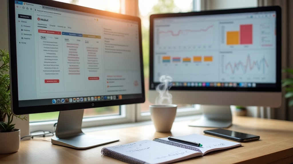 UK Airbnb host workspace with pricing tools and automation dashboard