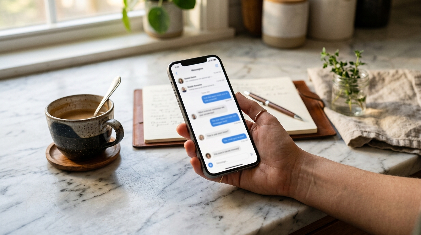 AI guest messaging app on smartphone for Airbnb hosts