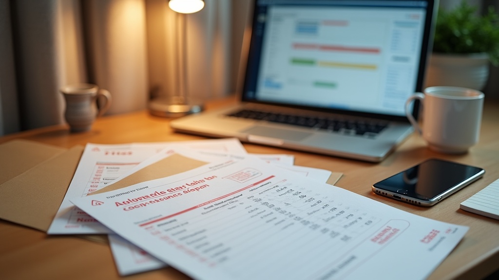 Organised Airbnb booking records and council tax exemption documentation