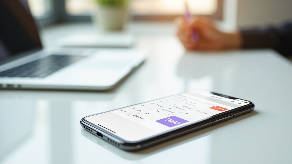 Direct booking calendar management on smartphone