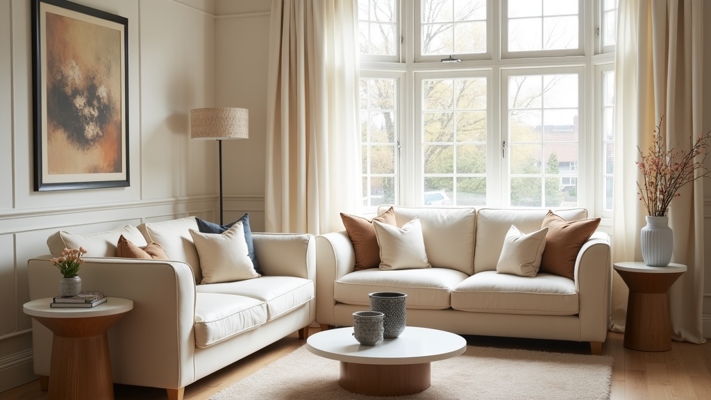 Well-presented UK Airbnb living room interior optimised for bookings