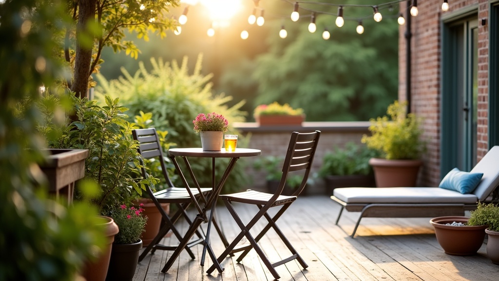 Inviting Airbnb outdoor patio space perfect for summer guests