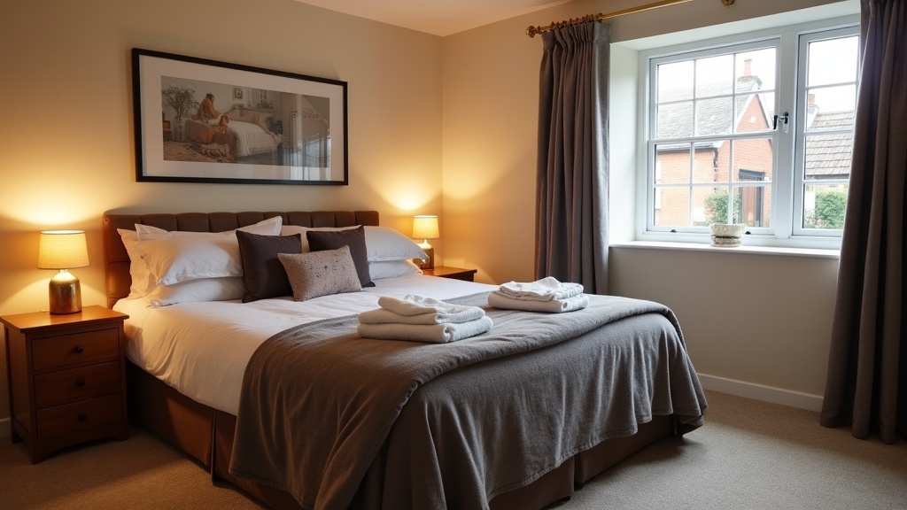 Damage-resistant Airbnb bedroom setup