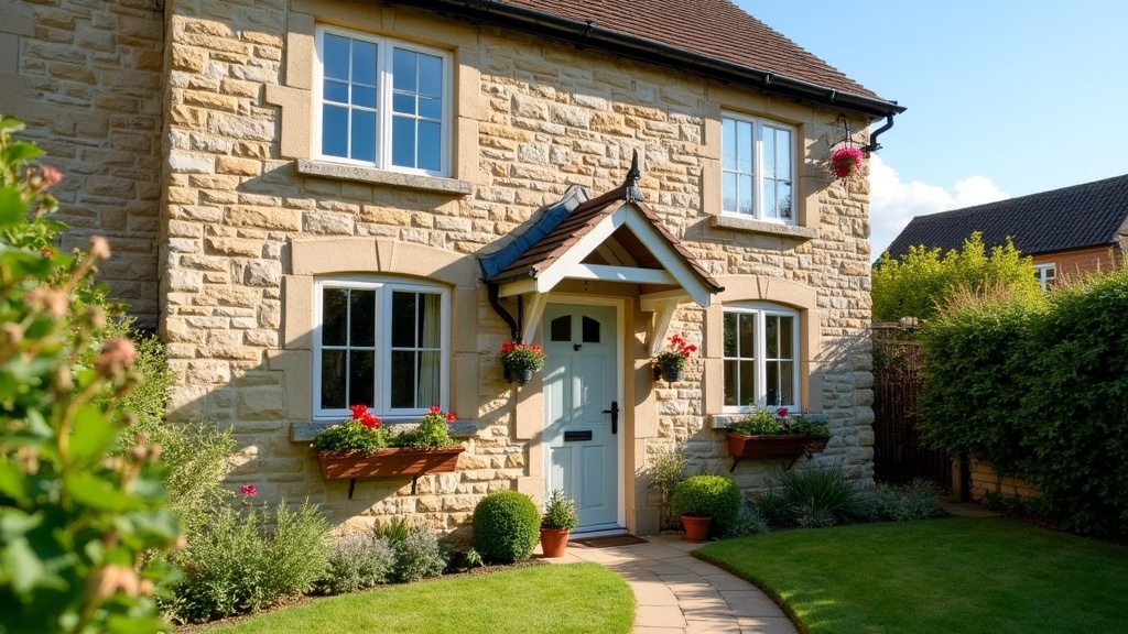 UK holiday cottage exterior showing well-maintained Airbnb property
