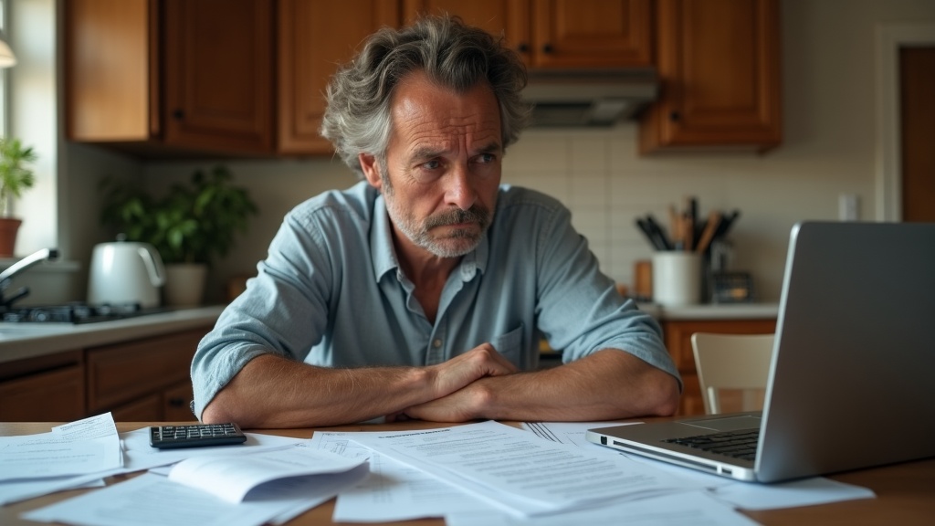 Host dealing with insurance claim paperwork and costs