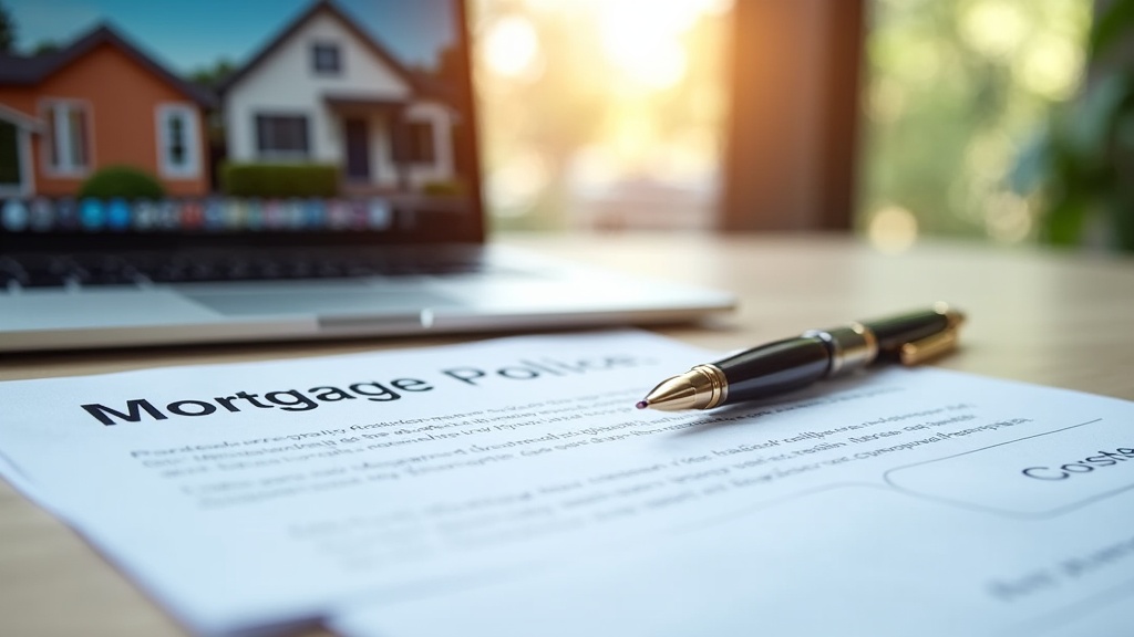 Mortgage documents and insurance paperwork for Airbnb investment property
