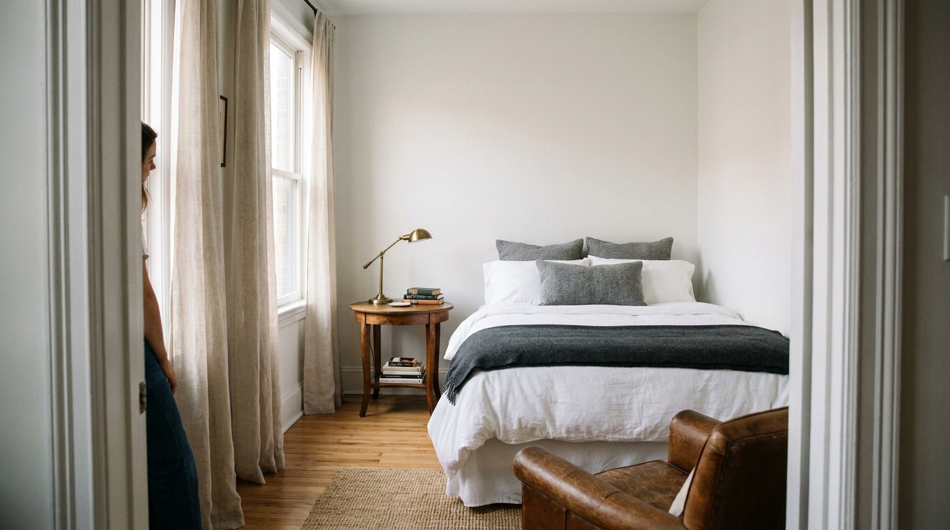 Well-presented Airbnb interior showing quality listing that commands premium rates