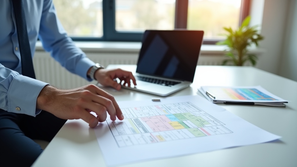 Property owner reviewing fire safety and licensing documentation