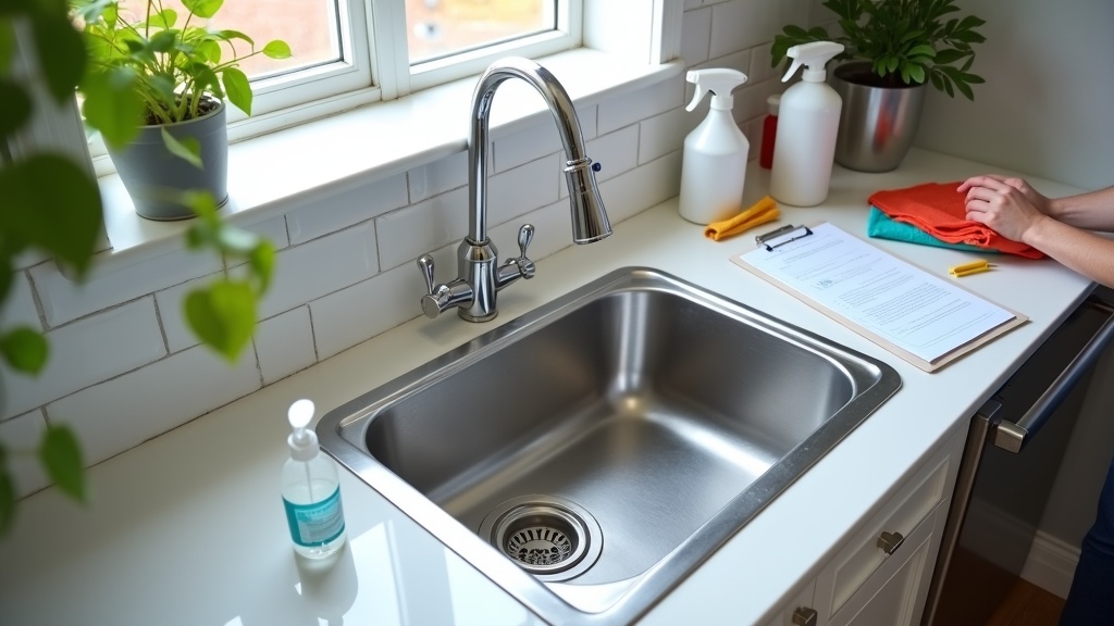 Kitchen deep-clean checklist and supplies for Airbnb maintenance
