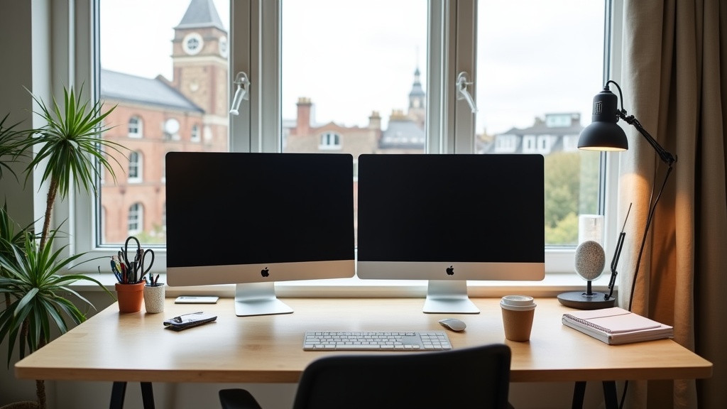 Dedicated workspace in Airbnb property for business travellers and remote workers