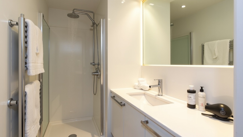 Premium UK Airbnb bathroom with luxury amenities