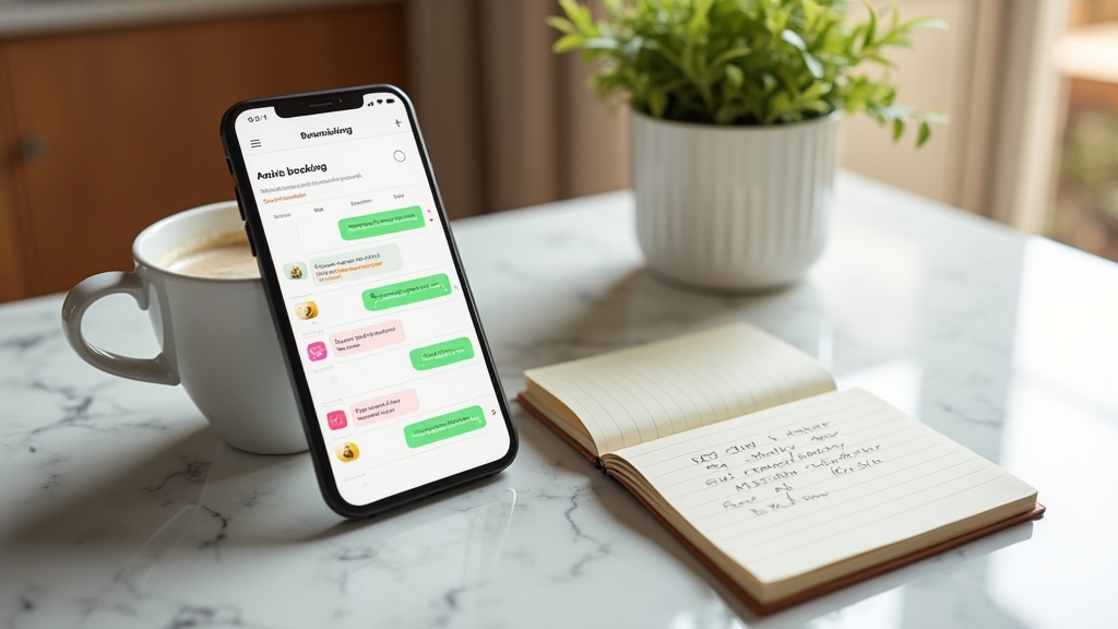 Airbnb booking calendar showing active reservations and review notifications