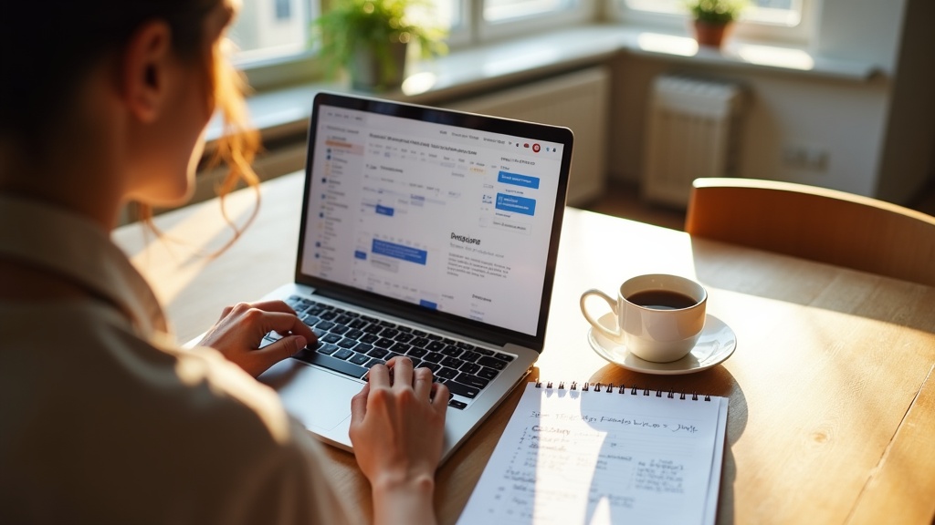 Airbnb host planning July peak season pricing strategy on laptop