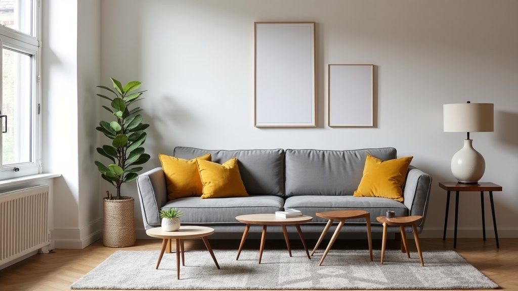 Stylish UK Airbnb living room interior