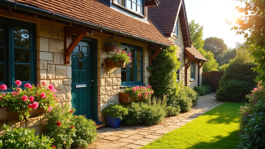 Charming UK Airbnb property exterior showing competitive holiday rental