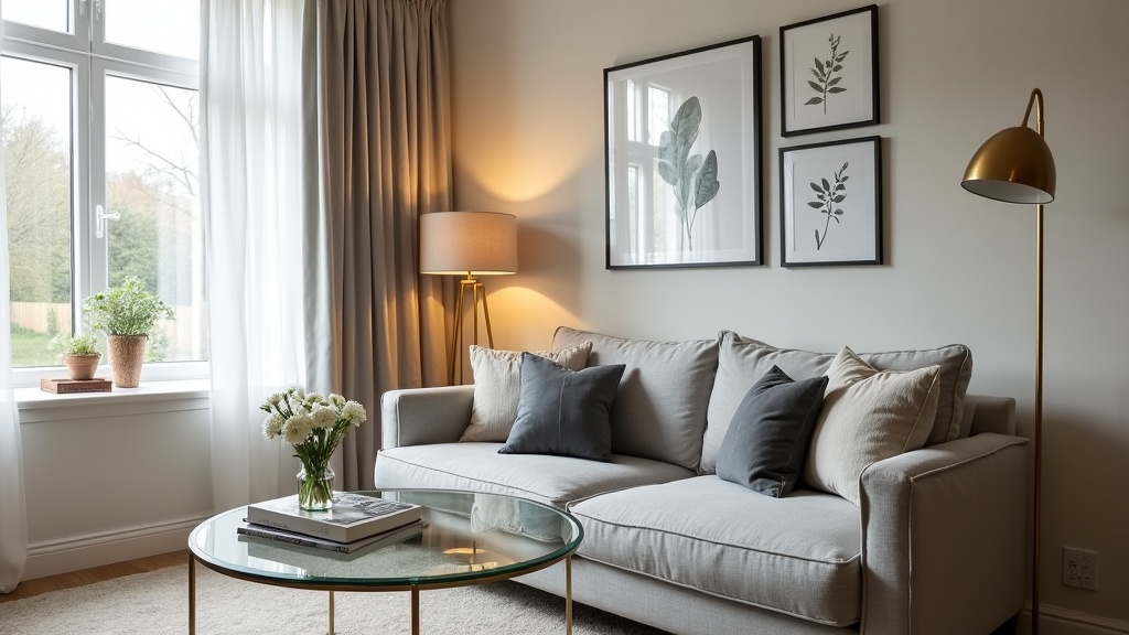 Stylish UK Airbnb living room interior