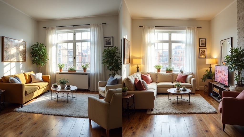 Comparison of two similar Airbnb properties showing competitive benchmarking differences