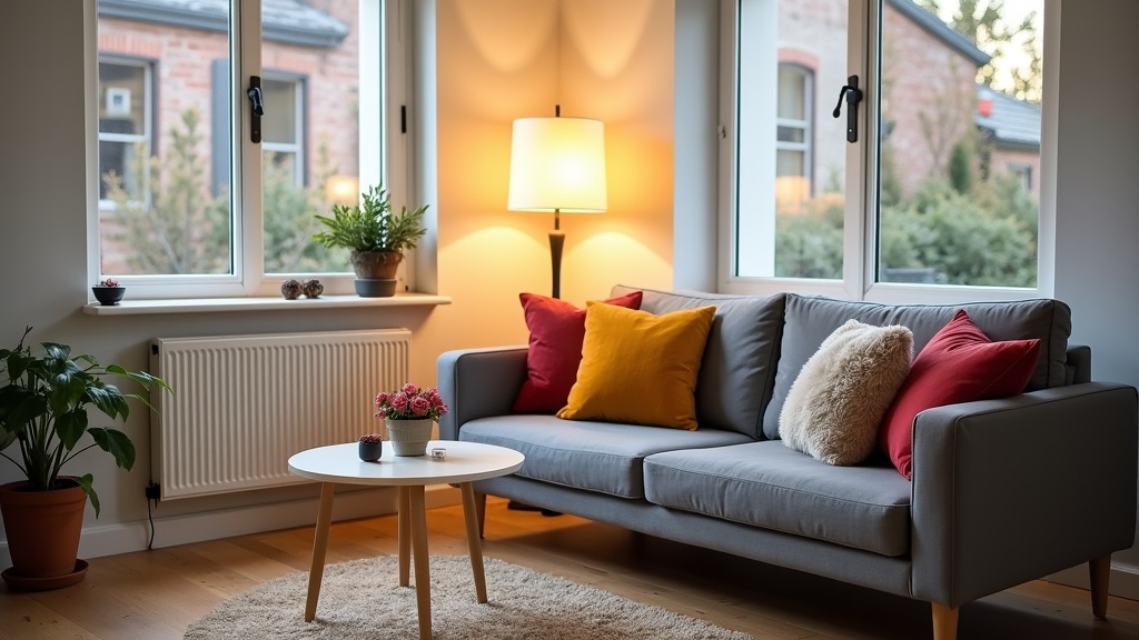 Stylish Airbnb living room interior optimised for high conversion rate