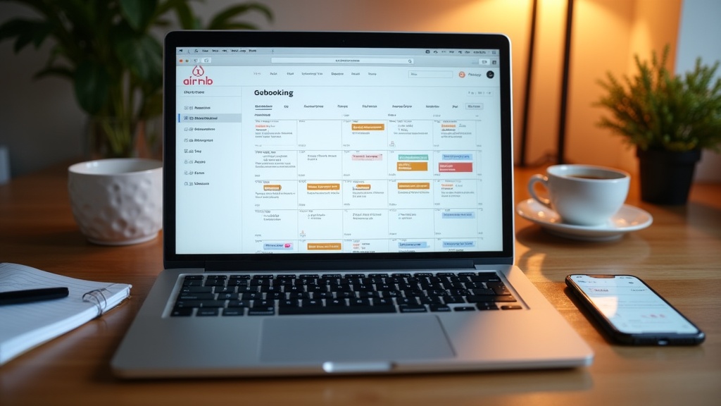 Airbnb host managing calendar for optimal occupancy rates